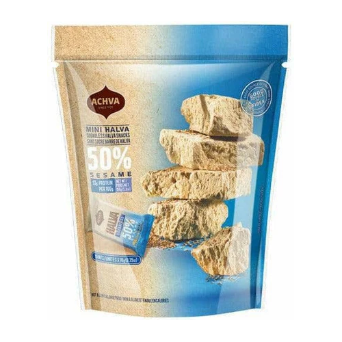 Achva - Sugarless Mini Halva Snack Bag - 5.3 oz