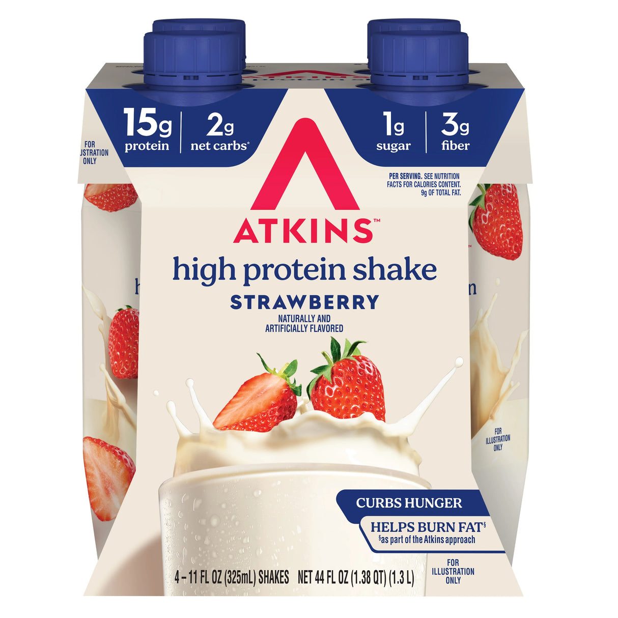 Atkins Shakes - Strawberry - 4 Pk