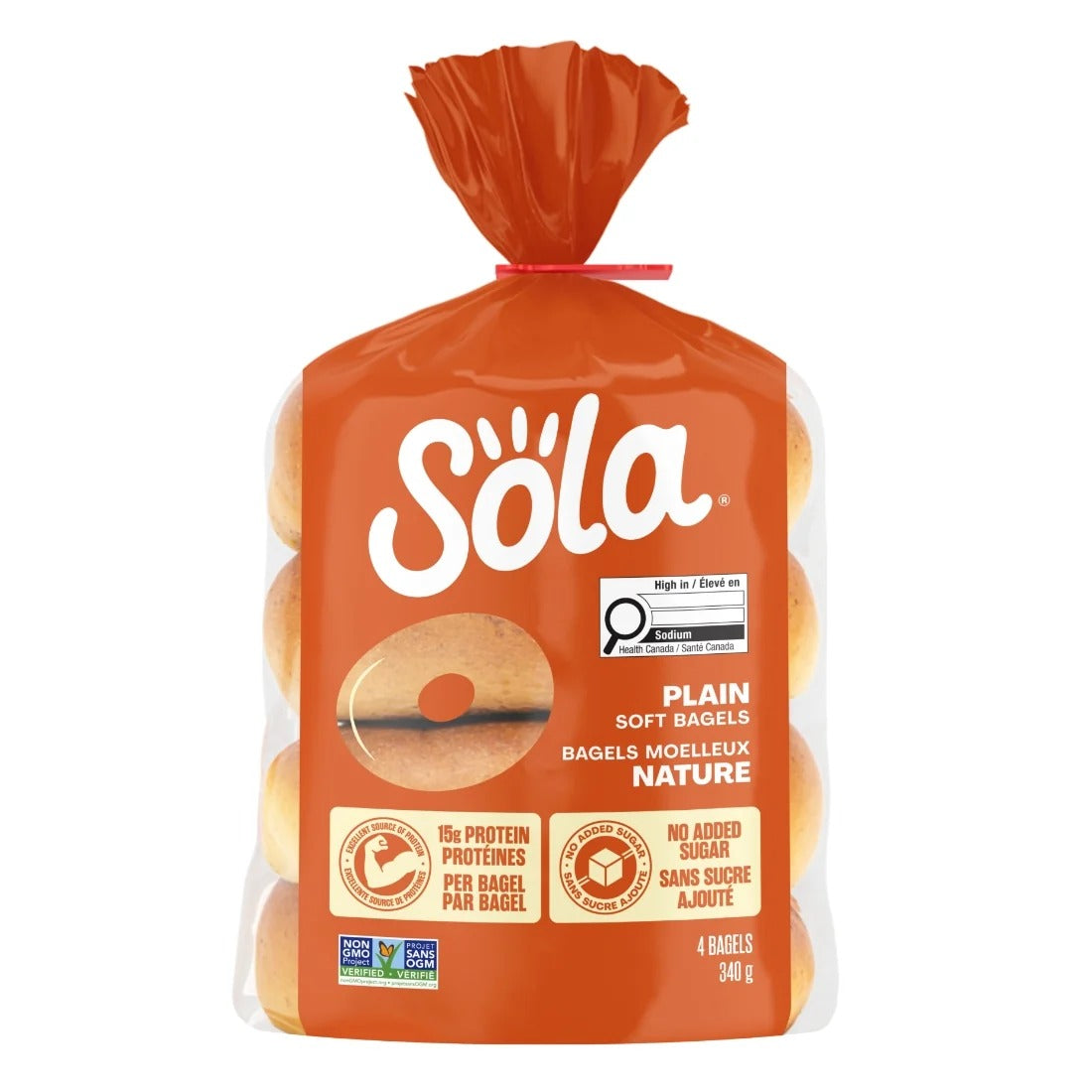 Sola - Keto Friendly Bagel - Nature - Sac de 12 oz
