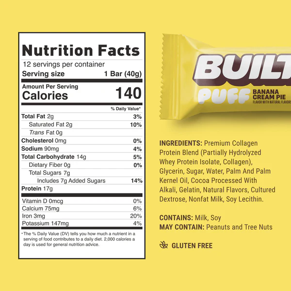Built Bar - Protein Puff - Banana Cream Pie - 41g