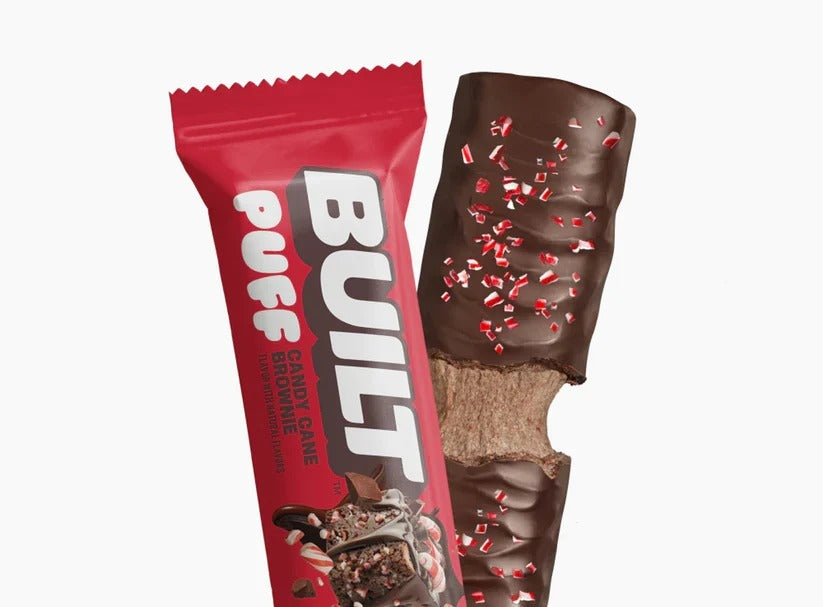 Built Bar - Protein Puff - Candy Cane Brownie (Seasonal) - 43g