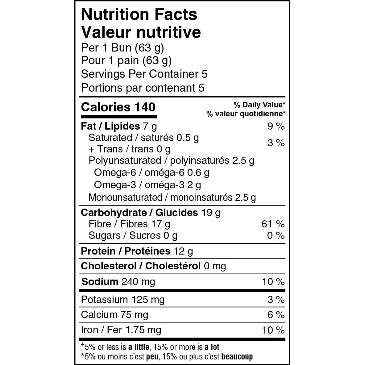 Carbonaut - Hamburger Buns - 315 g