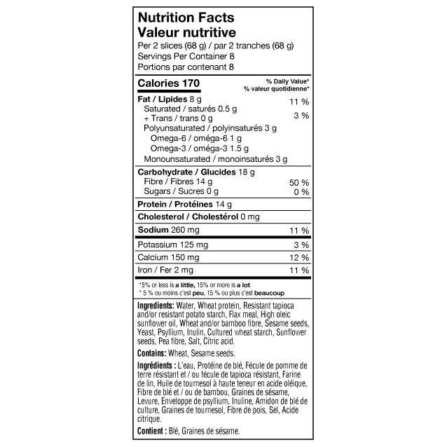 Carbonaut - Pain aux graines - 544 g