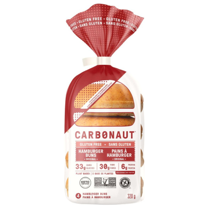 Carbonaut - Pains à Hamburger Sans Gluten - 320 g
