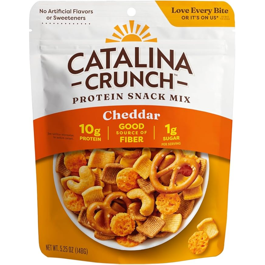 Catalina Crunch - Mélange de collations Keto Crunch Mix - Cheddar -6 oz