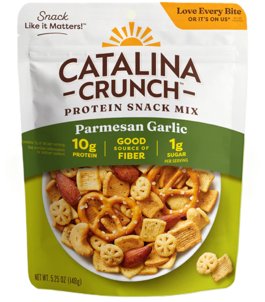 Catalina Crunch - Keto Crunch Mix Snack Mix - Parmesan Garlic - 148g