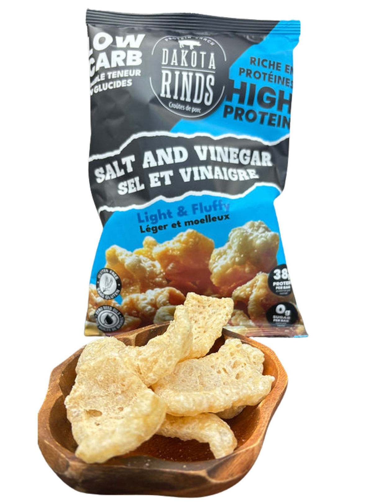 Dakota - Low Carb Pork Rinds - Salt and Vinegar - 50g