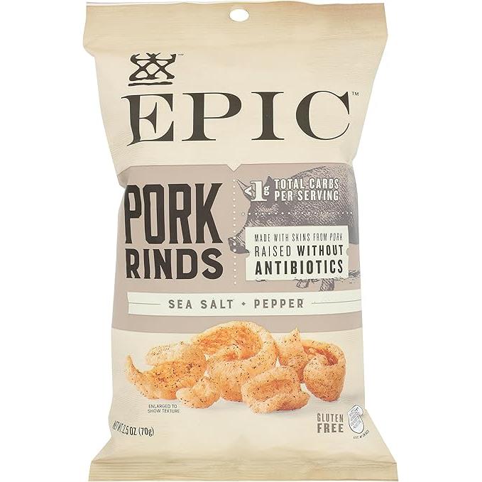 Epic - Pork Rinds - Sea Salt & Pepper - 70g