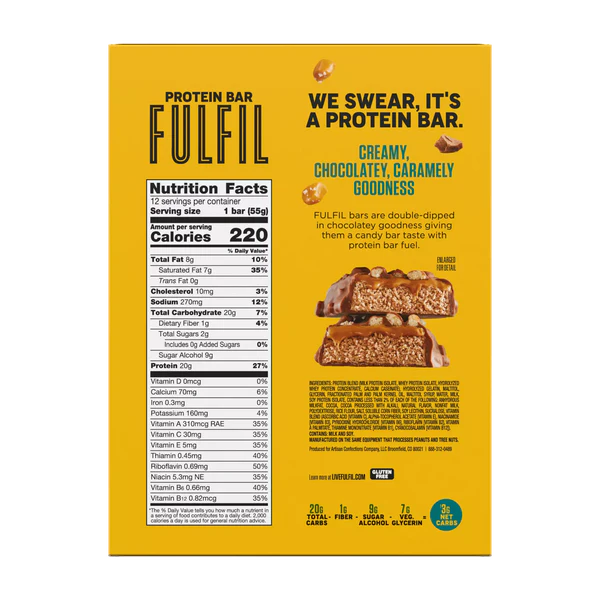 FULFIL Protein Bars - Chocolate Salted Caramel - 1.94 oz
