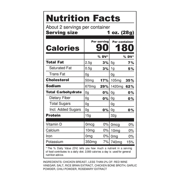 Flock - Chicken Breast Sticks - Original - 60g