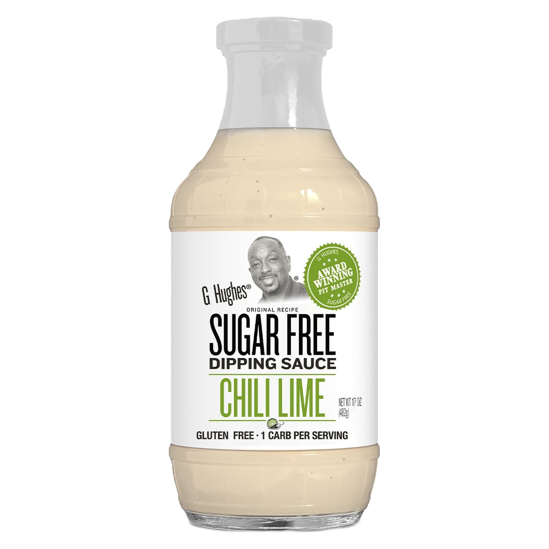 G Hughes Dipping Sauce - Sugar Free Chili Lime Sauce - 482g