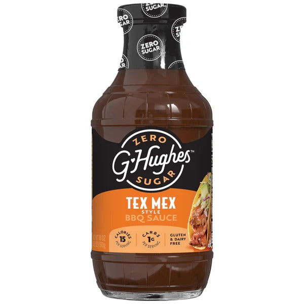 G Hughes Smokehouse - Zero Sugar BBQ Sauce - Tex Mex - 18 oz.