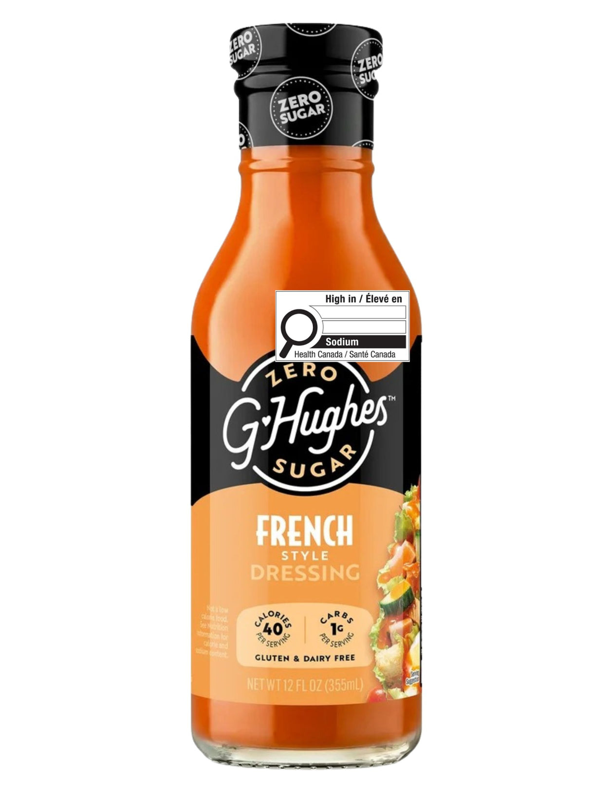 G Hughes Salad Dressing - Sugar Free French Style - 12 oz