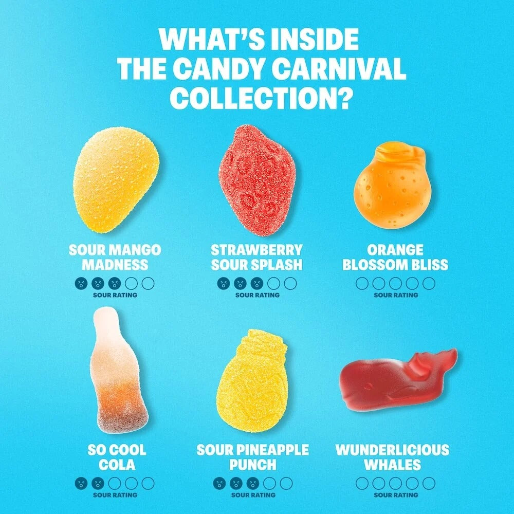 Shameless Snacks - Gummy Candy - Carnival Variety Pack - 6x 50g