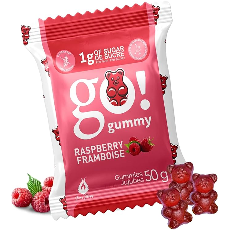 Go Nutrition - Go Gummy - Raspberry - 50g