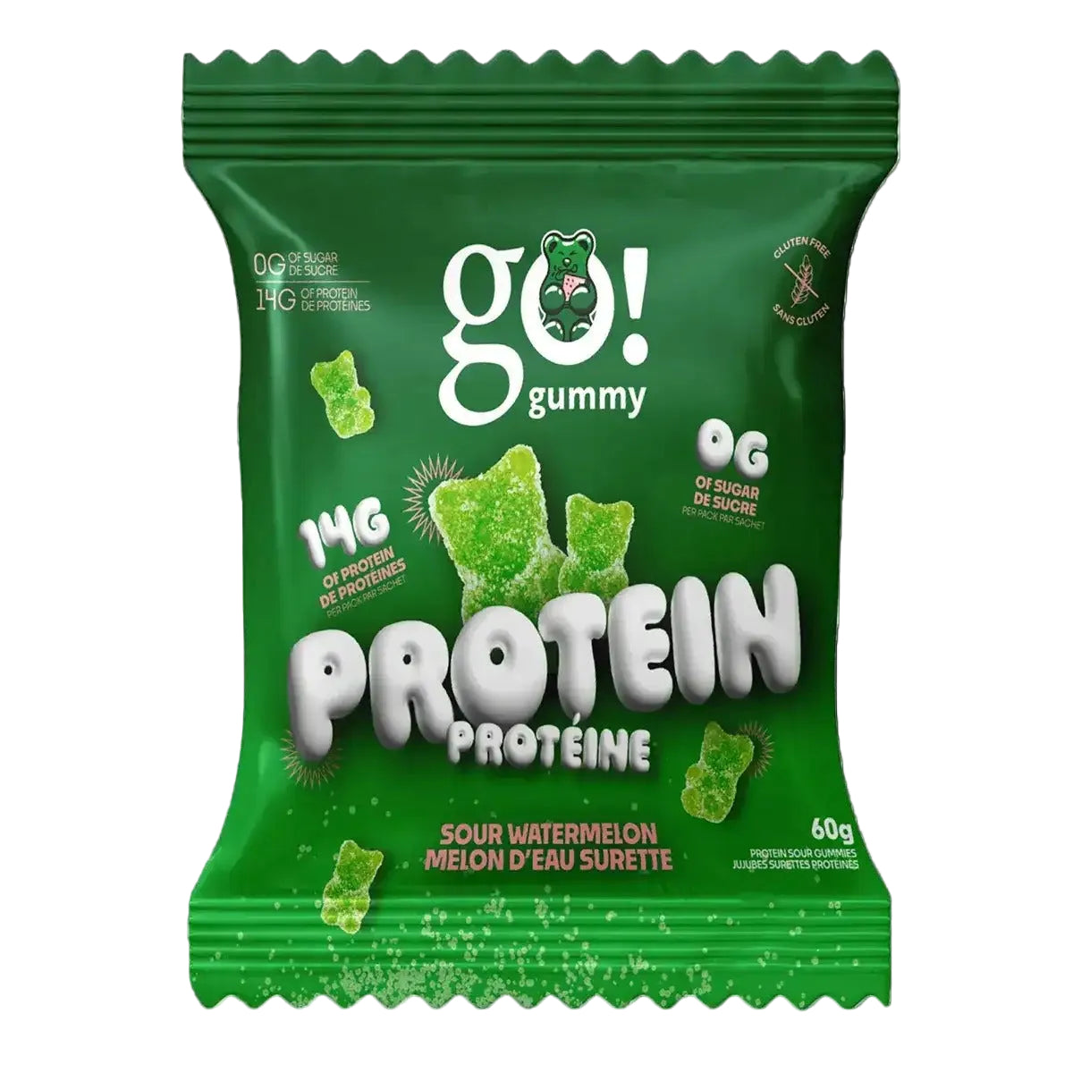 Go Nutrition - Go Gummy Protein - Sour Watermelon - 60g