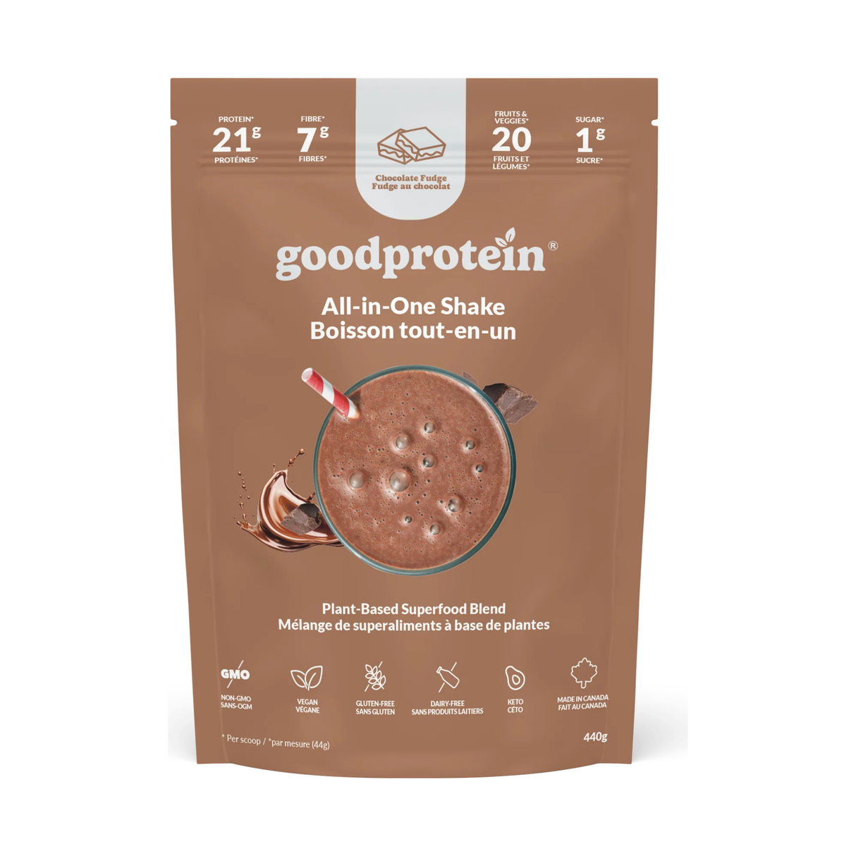 Good Protein - All-in-one-shake - Chocolate Fudge - 440g