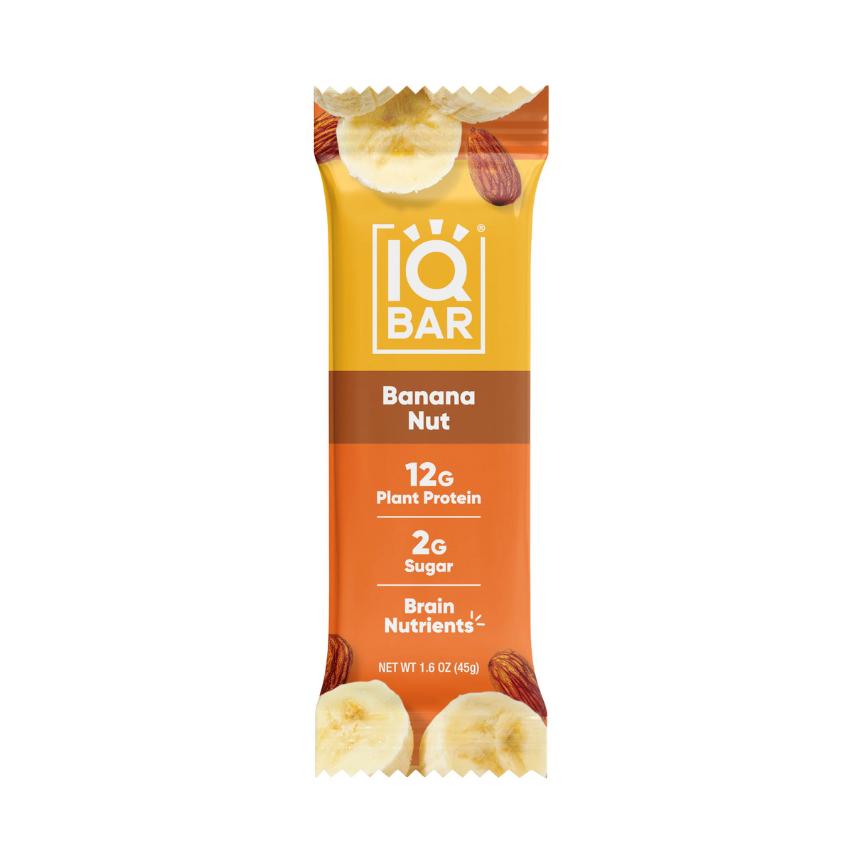 IQBAR - Vegan and Keto Protein Bars - Banana Nut - 45g