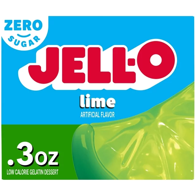 Jell-O Sugar Free Jelly Gelatin Powder - Lime - 0.3 oz