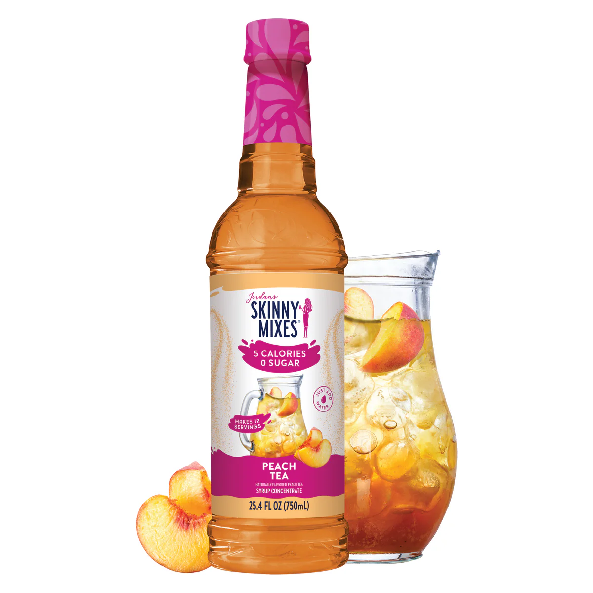 Skinny Mixes - Sugar Free Peach Tea Syrup Concentrate - 750ml