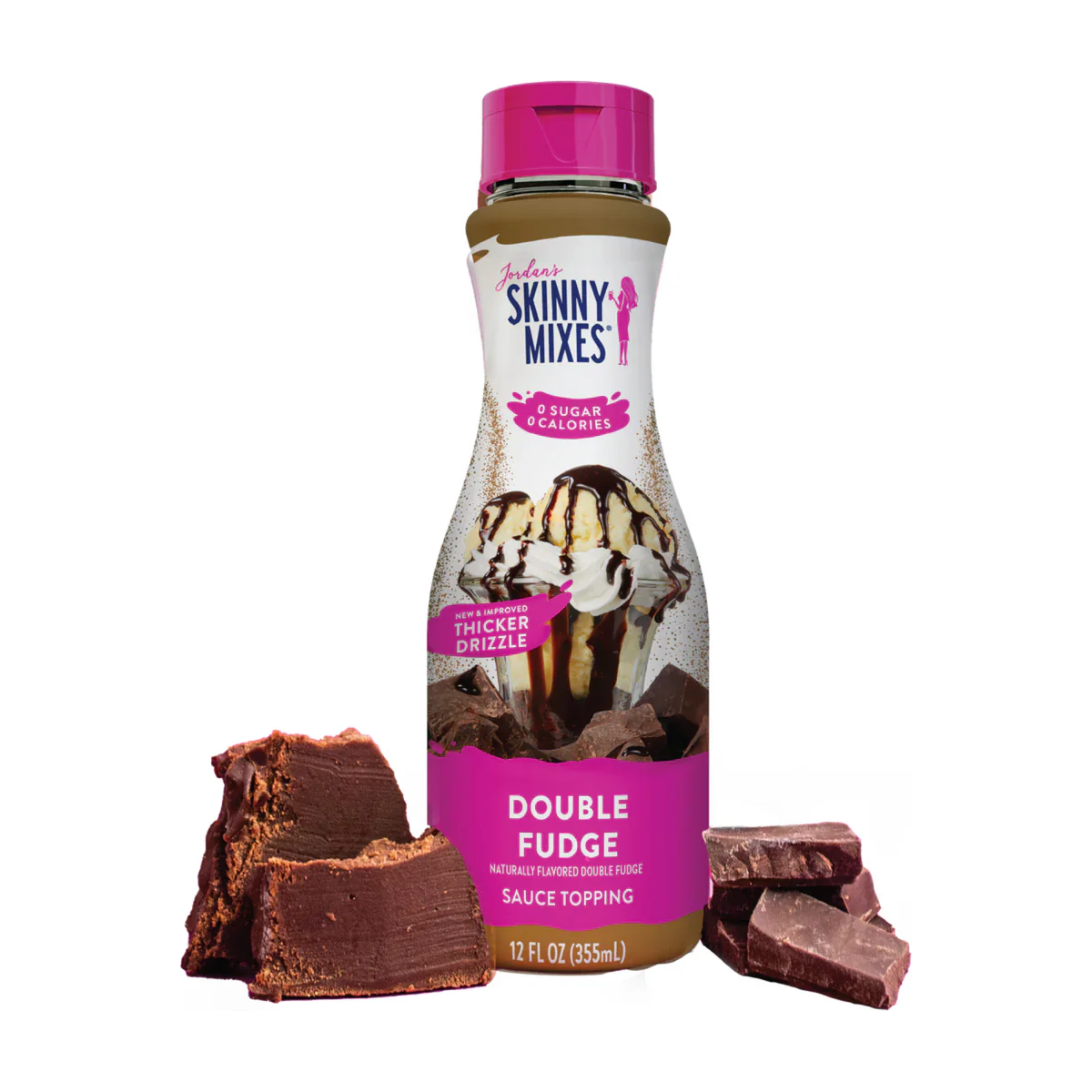 Skinny Mixes - Sugar Free Sauce Topping - Double Fudge - 12oz