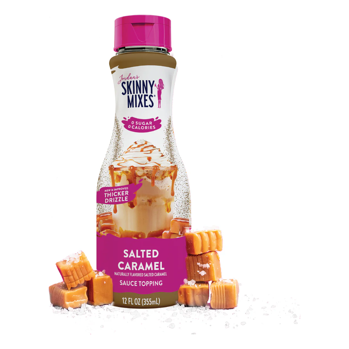 Skinny Mixes - Sugar Free Sauce Topping - Salted Caramel - 12oz