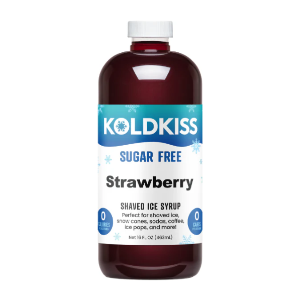 Koldkiss - Sugar Free Shaved Ice Syrup - Strawberry - 463ml