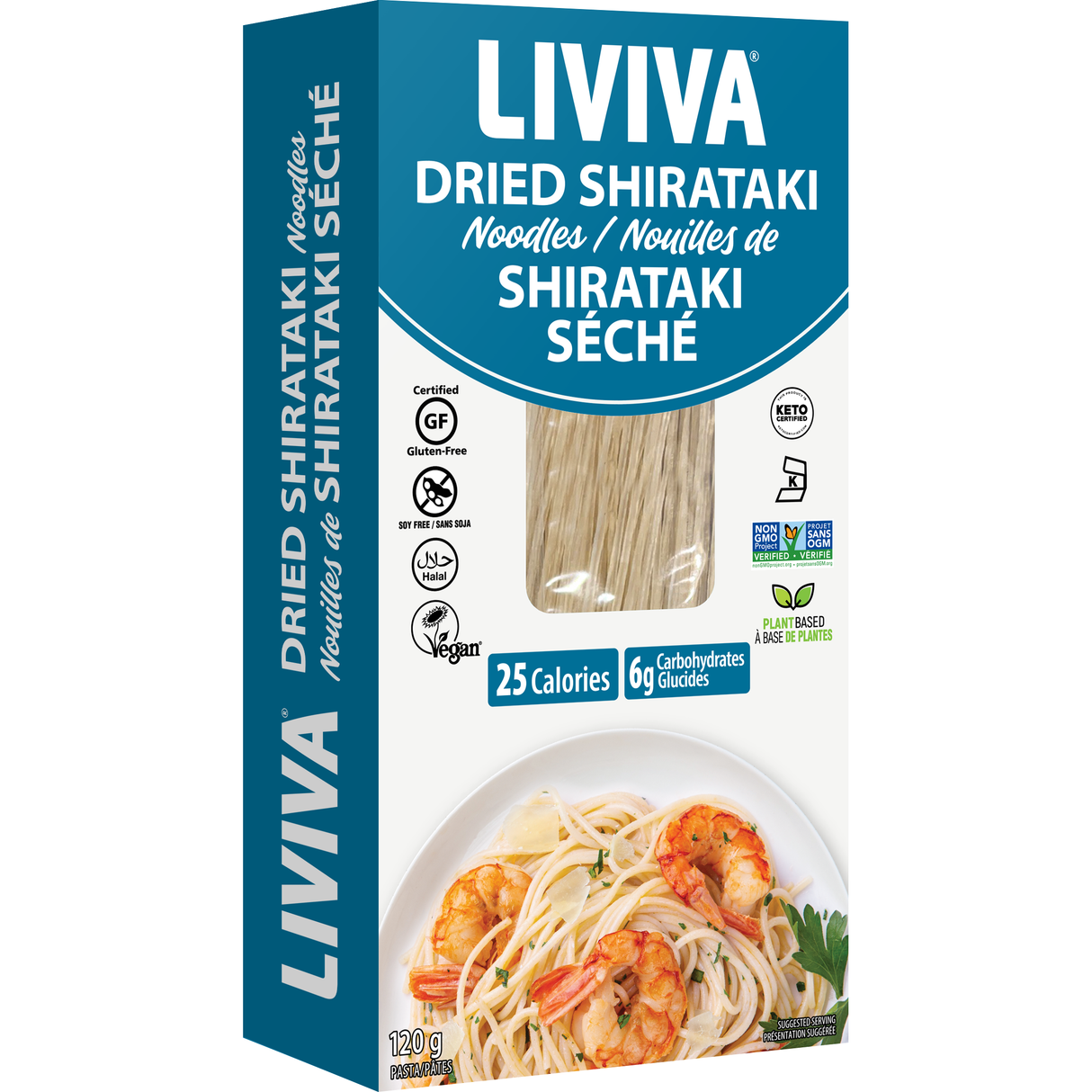 Liviva - Low Carb Dried Shirataki - Noodles - 120g