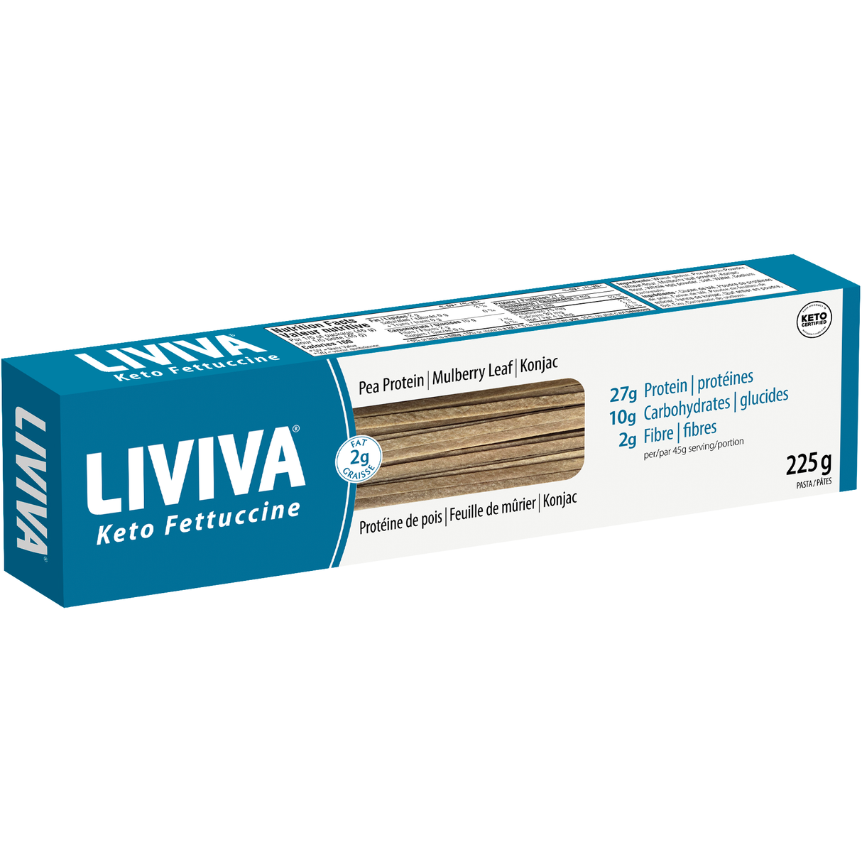 Liviva - Low Carb Keto Pasta - Fettuccine - 225g