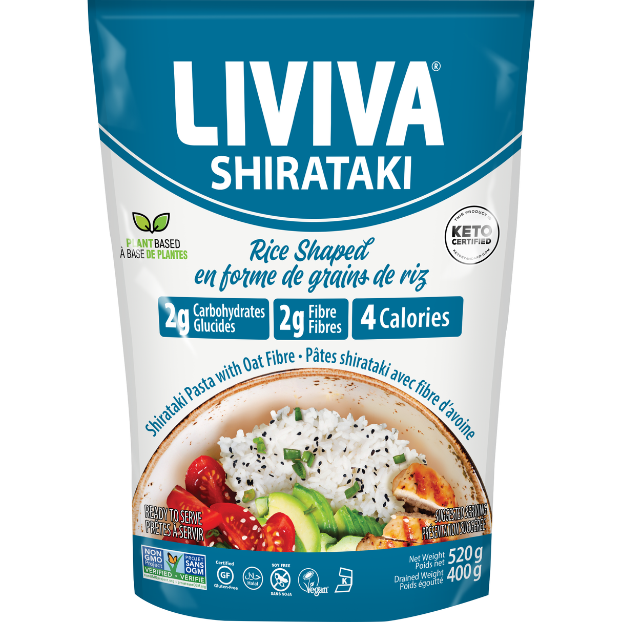Liviva - Organic Rice Shaped Shirataki - 520g