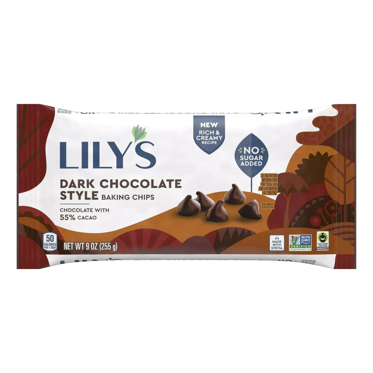 Lily's - Baking Chips - Dark Chocolate 55% - 255 g
