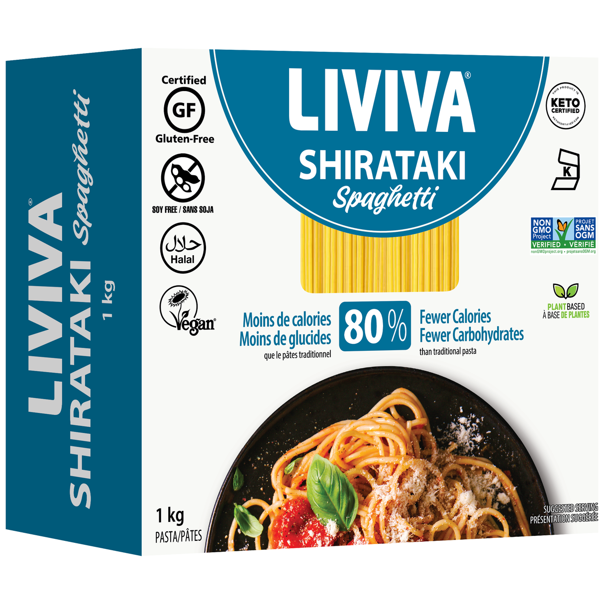 Liviva - Low Carb Dried Shirataki - Spaghetti - 1kg box