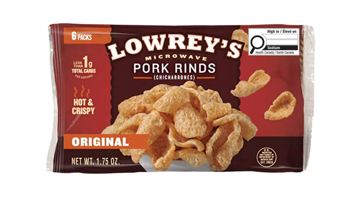 Lowrey's - Couennes de porc au micro-ondes Bacon Curls - Original