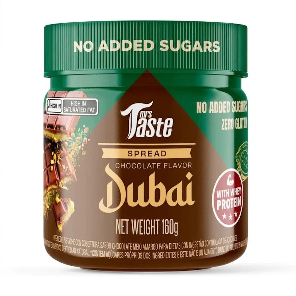 Mrs Taste - No Added Sugar Protein Spread - Dubai Chocolate - 160g