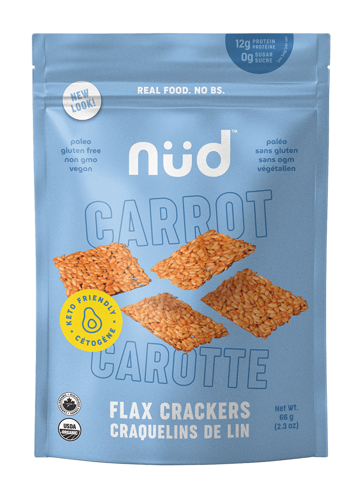 Nud Fud - Keto Flax Cracker - Carrot - 66g