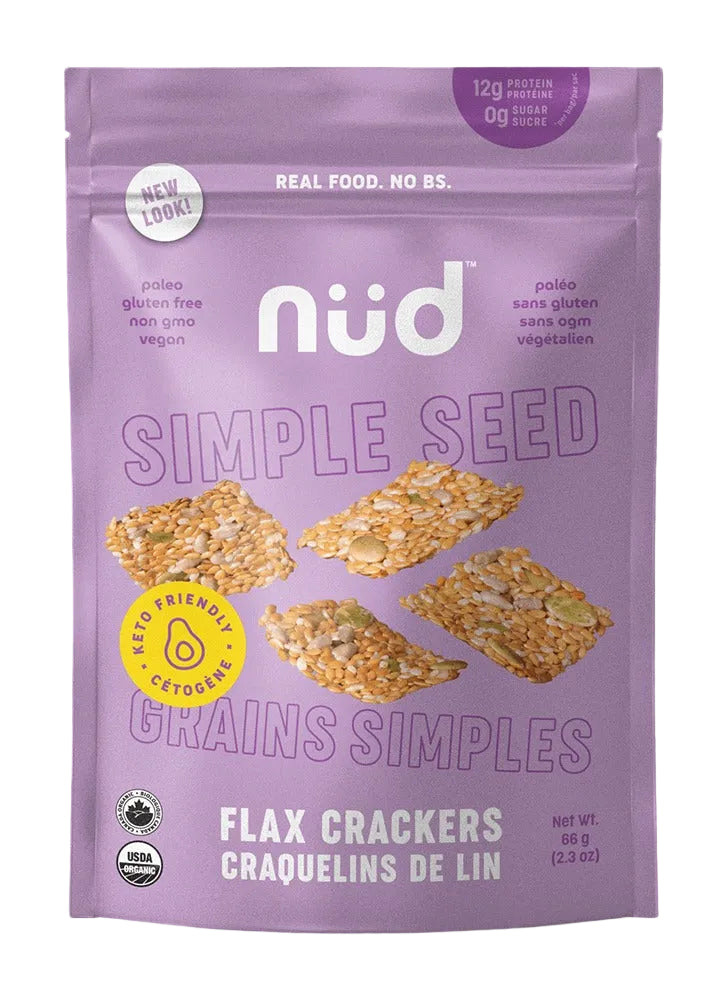 Nud Fud - Keto Flax Cracker - Simple Seed - 66g