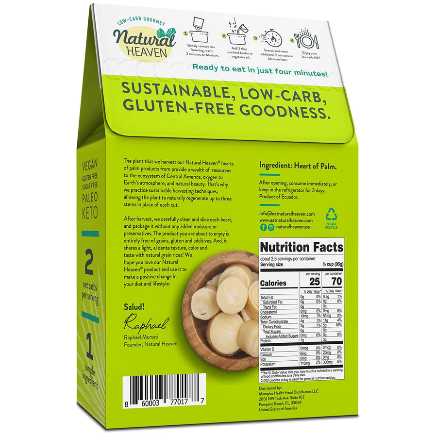 Natural Heaven - Coeurs de Palmier - Riz Brun - 255 g