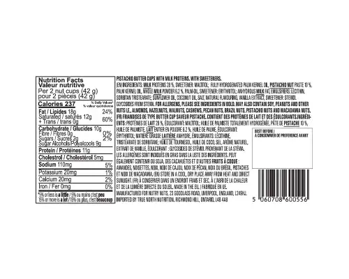 Nutry Nuts - Zero Added Sugar Protein Peanut Butter Cups - Dark Chocolate - 2x21g