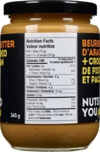 Nuts to You - Peanut Butter - Peanut Butter + Pistachio and Pecan Crunch - 365g