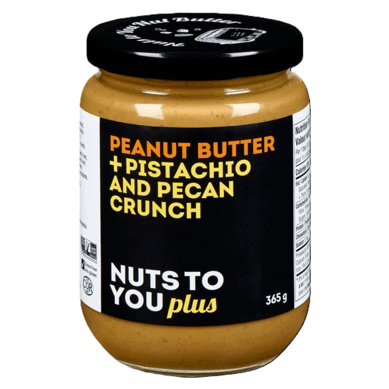 Nuts to You - Peanut Butter - Peanut Butter + Pistachio and Pecan Crunch - 365g