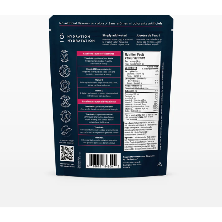 O Hydration - Sugar Free Electrolytes Drink Mix - Strawberry Berries - 100g