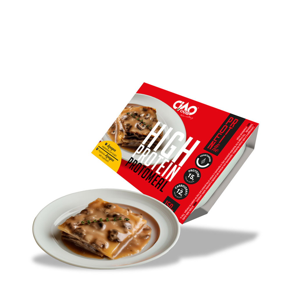 Ciao Carb - Protomeal - Vegetarian Lasagna with Mushrooms - 150g