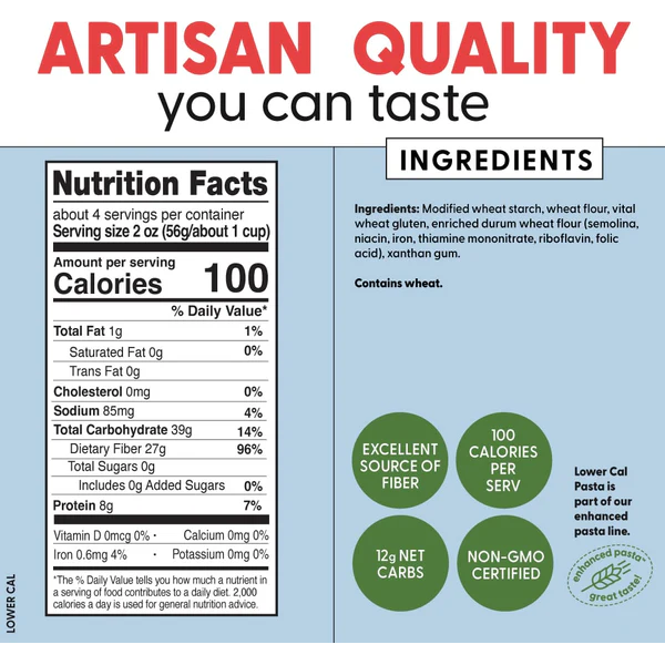 Pastabilities Lower Cal Pasta - Penne - 226g