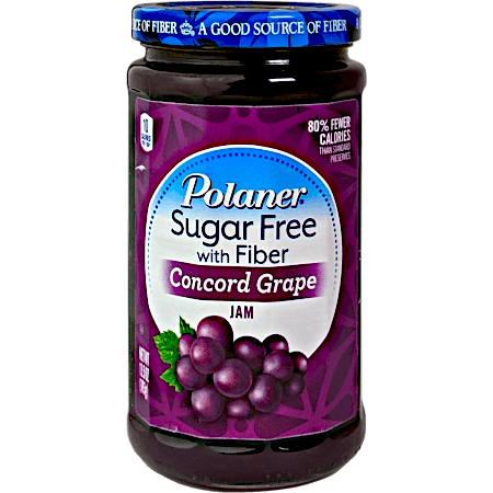 Polaner - Sugar Free Jam with Fiber - Concord Grape - 13.5 oz