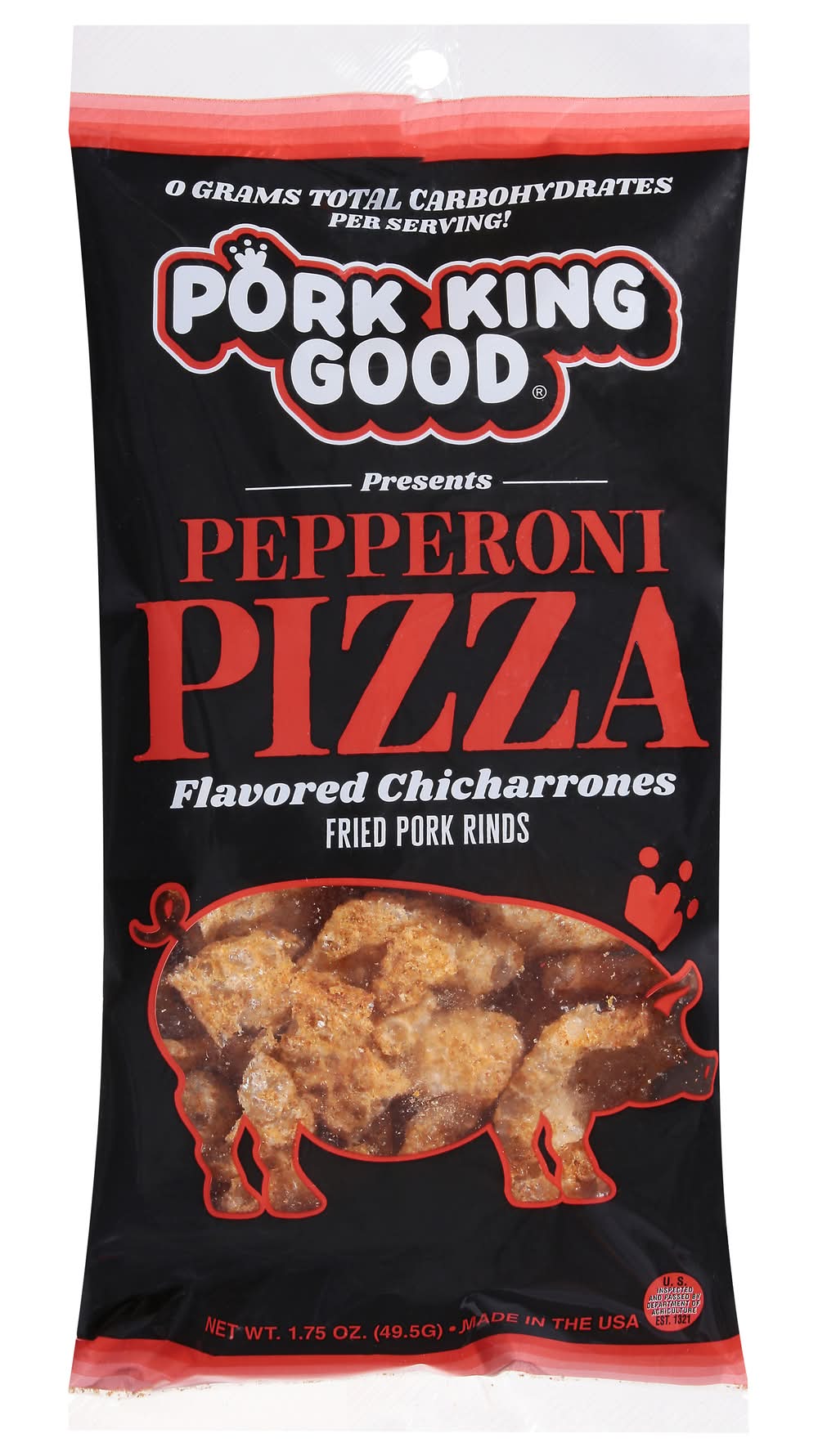 Pork King Good - Fried Pork Rinds - Pepperoni Pizza - 49.5g