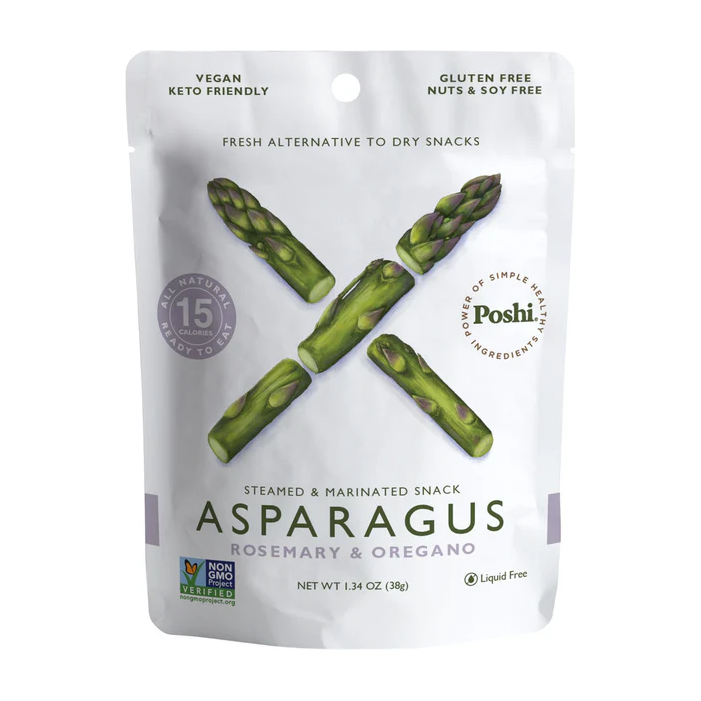 Poshi Veggie Snacks - Asparagus with Rosemary & Oregano - 38g
