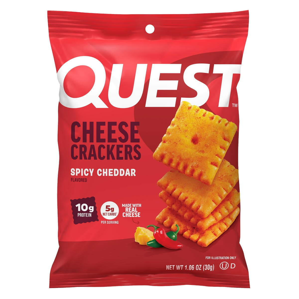 Quest Cheese Crackers - Spicy Cheddar - 30g