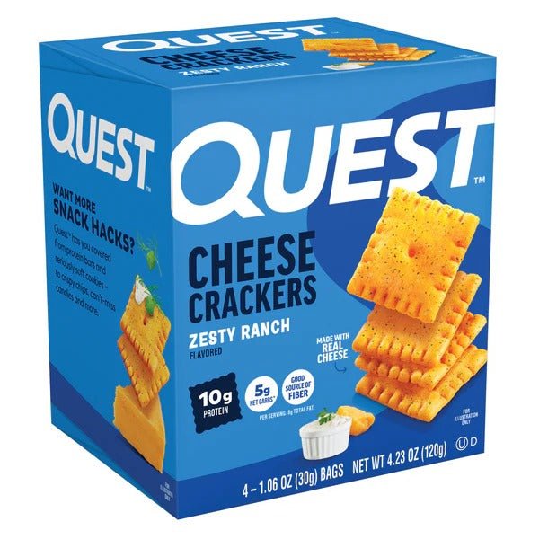 Quest Cheese Crackers - Zesty Ranch **Box of 4**