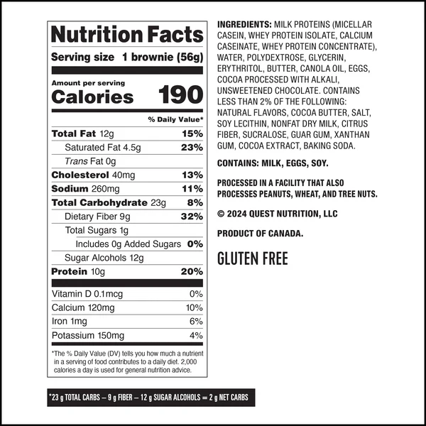 Quest - Bake Shop - Brownies - 56g