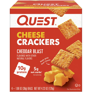 Quest Cheese Crackers - Cheddar Blast **Box of 4**